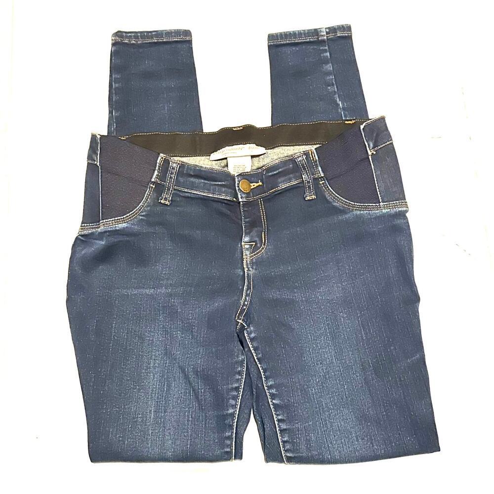 Liz Lange Maternity Medium Dark Denim Skinny Jeans Women's Maternity XS